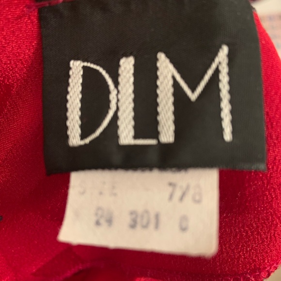 Vintage DLM Party Dress with Ruffle Sleeves - Picture 3 of 4